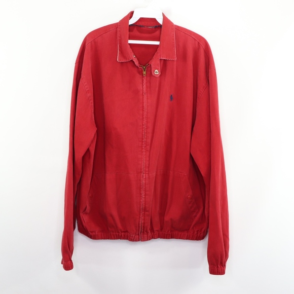 ralph lauren red bomber jacket